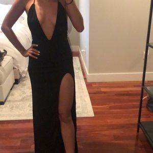 Forever 21 high slit formal maxi dress
